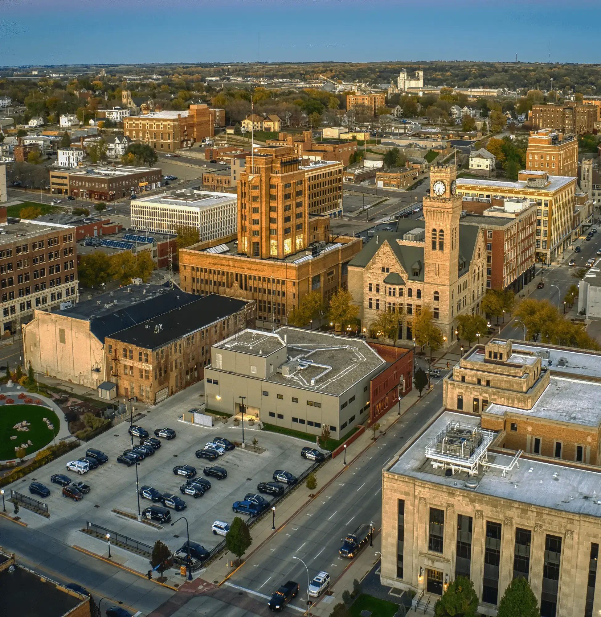 Buildings of businesses in siouxland